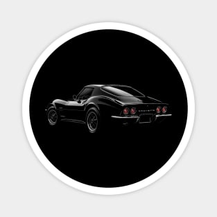 Black 1969 Corvette Magnet